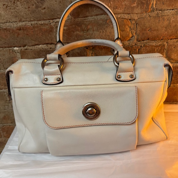 Marc Jacobs Leather Off White LeatherTote